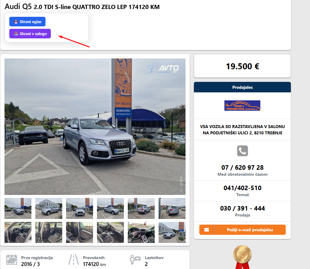 Shrani v zalogo iz avto.net